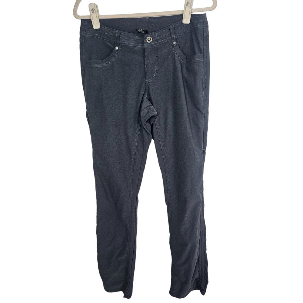 Kuhl Womens Pants Ankle Pants Women 8 Gray Nylon Pants Straight Leg Pant Outdoor